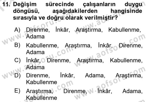 Çağrı Merkezinde Hizmet Dersi 2022 - 2023 Yılı (Vize) Ara Sınav Soruları 11. Soru