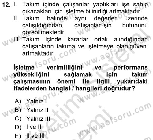 Çağrı Merkezinde Hizmet Dersi 2022 - 2023 Yılı (Vize) Ara Sınav Soruları 12. Soru