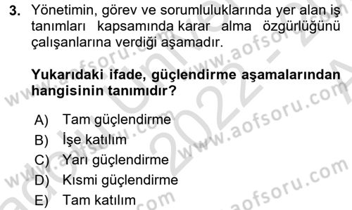 Çağrı Merkezinde Hizmet Dersi 2022 - 2023 Yılı (Vize) Ara Sınav Soruları 3. Soru
