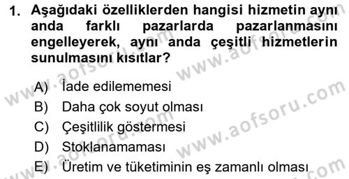 Çağrı Merkezinde Hizmet Dersi 2022 - 2023 Yılı Yaz Okulu Sınav Soruları 1. Soru