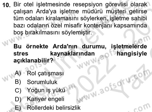 Çağrı Merkezinde Hizmet Dersi 2022 - 2023 Yılı Yaz Okulu Sınav Soruları 10. Soru