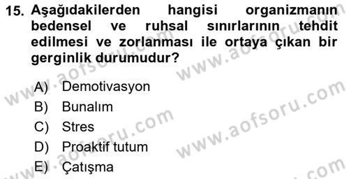 Çağrı Merkezinde Hizmet Dersi 2023 - 2024 Yılı (Vize) Ara Sınav Soruları 15. Soru