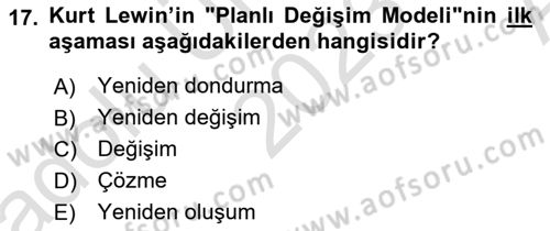 Çağrı Merkezinde Hizmet Dersi Ara Sınavı Deneme Sınav Soruları 17. Soru