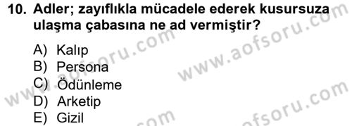 İş ve Yaşamda Motivasyon Dersi 2012 - 2013 Yılı (Vize) Ara Sınav Soruları 10. Soru