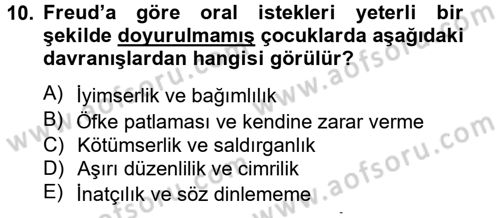 İş ve Yaşamda Motivasyon Dersi 2013 - 2014 Yılı (Vize) Ara Sınav Soruları 10. Soru