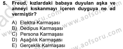 İş ve Yaşamda Motivasyon Dersi 2013 - 2014 Yılı Tek Ders Sınav Soruları 5. Soru