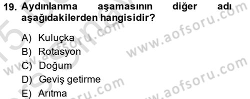 İş ve Yaşamda Motivasyon Dersi 2014 - 2015 Yılı Tek Ders Sınav Soruları 19. Soru