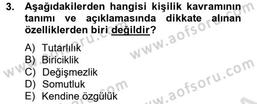 İş ve Yaşamda Motivasyon Dersi 2014 - 2015 Yılı Tek Ders Sınav Soruları 3. Soru
