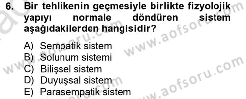 İş ve Yaşamda Motivasyon Dersi 2014 - 2015 Yılı Tek Ders Sınav Soruları 6. Soru