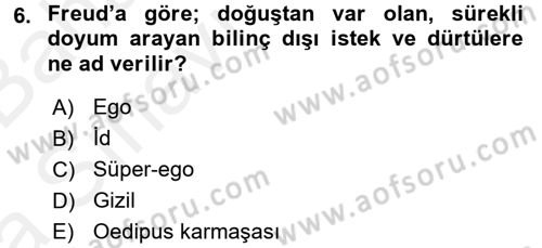 İş ve Yaşamda Motivasyon Dersi 2015 - 2016 Yılı (Vize) Ara Sınav Soruları 6. Soru