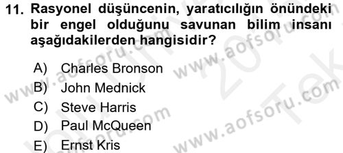 İş ve Yaşamda Motivasyon Dersi 2015 - 2016 Yılı Tek Ders Sınav Soruları 11. Soru