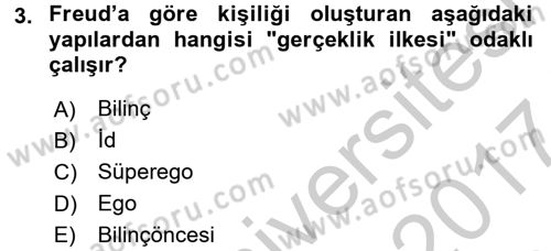 İş ve Yaşamda Motivasyon Dersi 2016 - 2017 Yılı (Vize) Ara Sınav Soruları 3. Soru