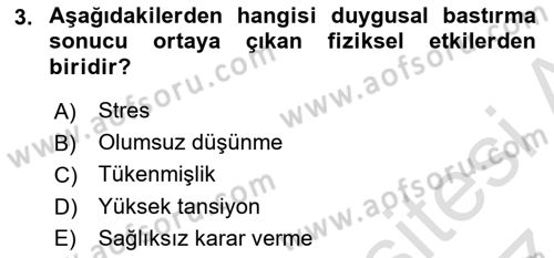 İş ve Yaşamda Motivasyon Dersi 2016 - 2017 Yılı (Final) Dönem Sonu Sınav Soruları 3. Soru