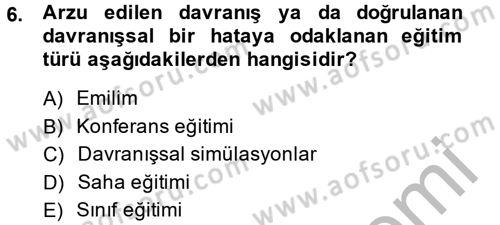 Satış Yönetimi ve Telefonda Satış Dersi 2013 - 2014 Yılı (Vize) Ara Sınav Soruları 6. Soru