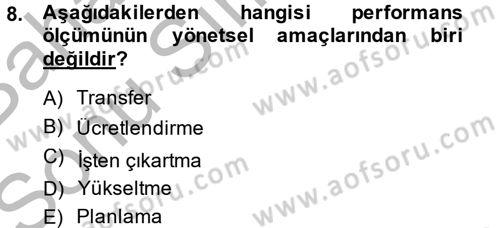 Satış Yönetimi ve Telefonda Satış Dersi 2013 - 2014 Yılı (Final) Dönem Sonu Sınav Soruları 8. Soru