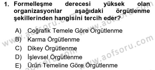 Satış Yönetimi ve Telefonda Satış Dersi 2015 - 2016 Yılı (Final) Dönem Sonu Sınav Soruları 1. Soru