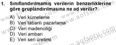 Çağrı Merkezinde Müşteri İlişkileri Yönetimi Dersi 2012 - 2013 Yılı (Final) Dönem Sonu Sınav Soruları 1. Soru