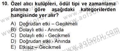 Çağrı Merkezinde Müşteri İlişkileri Yönetimi Dersi 2012 - 2013 Yılı (Final) Dönem Sonu Sınav Soruları 10. Soru