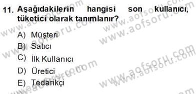 Çağrı Merkezinde Müşteri İlişkileri Yönetimi Dersi 2014 - 2015 Yılı (Vize) Ara Sınavı 11. Soru