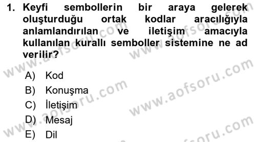 Bakıma Gereksinimi Olan Engelli Bireyler 2 Dersi 2023 - 2024 Yılı (Vize) Ara Sınav Soruları 1. Soru