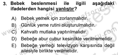 Engelli Bakımı ve Rehabilitasyonunu Planlama Dersi 2020 - 2021 Yılı Yaz Okulu Sınav Soruları 3. Soru