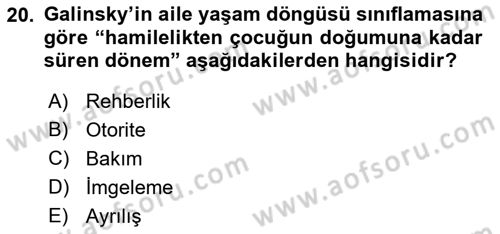 Engelli Bakımı ve Rehabilitasyonunu Planlama Dersi 2021 - 2022 Yılı (Vize) Ara Sınav Soruları 20. Soru