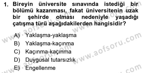 İnsan ve Davranış Dersi 2018 - 2019 Yılı 3 Ders Sınav Soruları 1. Soru