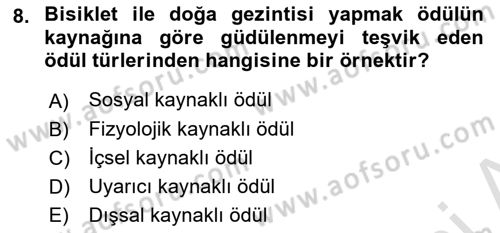 İnsan ve Davranış Dersi Ara Sınavı Deneme Sınav Soruları 8. Soru