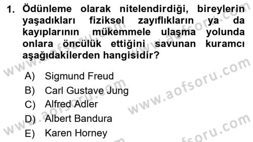 İnsan ve Davranış Dersi 2022 - 2023 Yılı Yaz Okulu Sınav Soruları 1. Soru
