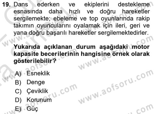 Yaşam Boyu Büyüme ve Gelişim Dersi 2021 - 2022 Yılı (Vize) Ara Sınav Soruları 19. Soru