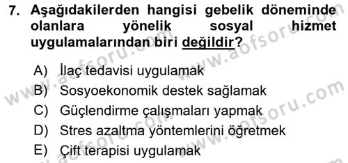 Yaşam Boyu Büyüme ve Gelişim Dersi 2021 - 2022 Yılı (Vize) Ara Sınav Soruları 7. Soru