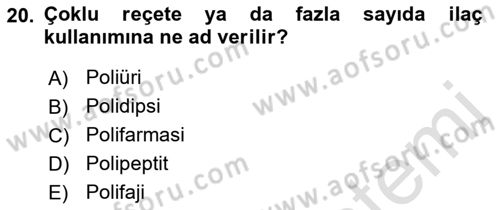 Yaşam Boyu Büyüme ve Gelişim Dersi 2022 - 2023 Yılı Yaz Okulu Sınav Soruları 20. Soru