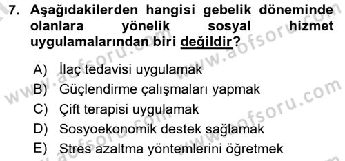 Yaşam Boyu Büyüme ve Gelişim Dersi 2024 - 2025 Yılı (Vize) Ara Sınav Soruları 7. Soru