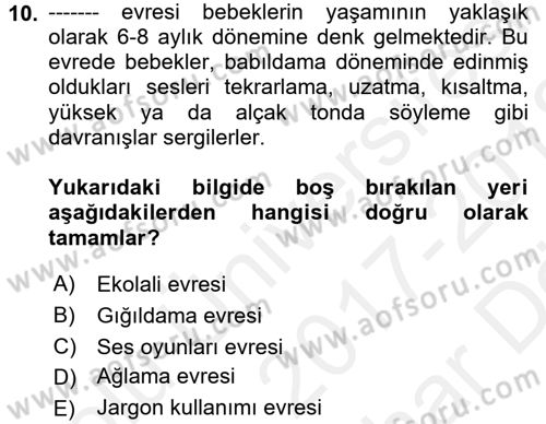 İletişim ve Alternatif İletişim Sistemleri Dersi 2017 - 2018 Yılı (Vize) Ara Sınav Soruları 10. Soru