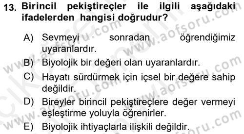 İletişim ve Alternatif İletişim Sistemleri Dersi 2017 - 2018 Yılı (Final) Dönem Sonu Sınav Soruları 13. Soru