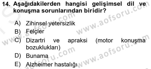 İletişim ve Alternatif İletişim Sistemleri Dersi 2017 - 2018 Yılı (Final) Dönem Sonu Sınav Soruları 14. Soru
