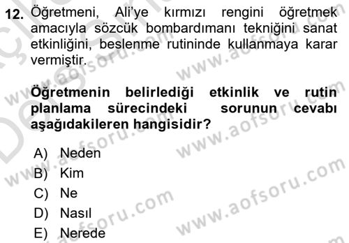 İletişim ve Alternatif İletişim Sistemleri Dersi 2018 - 2019 Yılı 3 Ders Sınav Soruları 12. Soru
