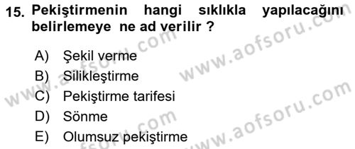 İletişim ve Alternatif İletişim Sistemleri Dersi 2018 - 2019 Yılı 3 Ders Sınav Soruları 15. Soru