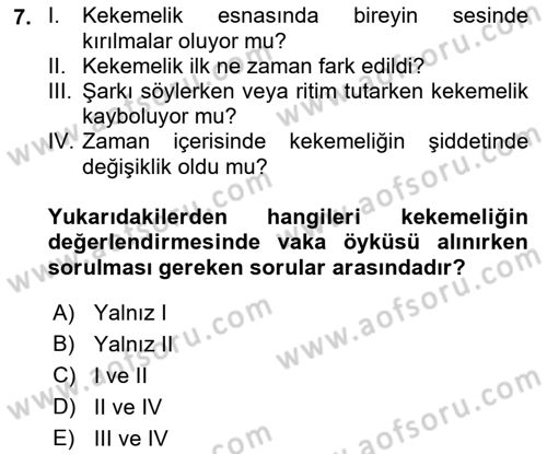 İletişim ve Alternatif İletişim Sistemleri Dersi 2018 - 2019 Yılı 3 Ders Sınav Soruları 7. Soru