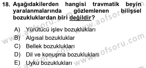 İletişim ve Alternatif İletişim Sistemleri Dersi 2018 - 2019 Yılı (Vize) Ara Sınav Soruları 18. Soru