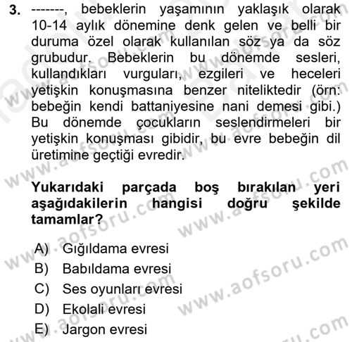 İletişim ve Alternatif İletişim Sistemleri Dersi 2018 - 2019 Yılı (Vize) Ara Sınav Soruları 3. Soru