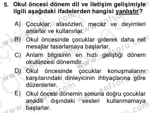 İletişim ve Alternatif İletişim Sistemleri Dersi 2018 - 2019 Yılı (Vize) Ara Sınav Soruları 5. Soru