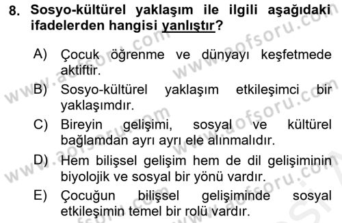 İletişim ve Alternatif İletişim Sistemleri Dersi 2018 - 2019 Yılı (Vize) Ara Sınav Soruları 8. Soru