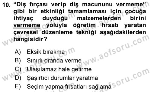 İletişim ve Alternatif İletişim Sistemleri Dersi 2018 - 2019 Yılı (Final) Dönem Sonu Sınav Soruları 10. Soru