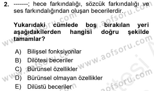İletişim ve Alternatif İletişim Sistemleri Dersi 2018 - 2019 Yılı (Final) Dönem Sonu Sınav Soruları 2. Soru