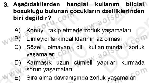İletişim ve Alternatif İletişim Sistemleri Dersi 2018 - 2019 Yılı (Final) Dönem Sonu Sınav Soruları 3. Soru