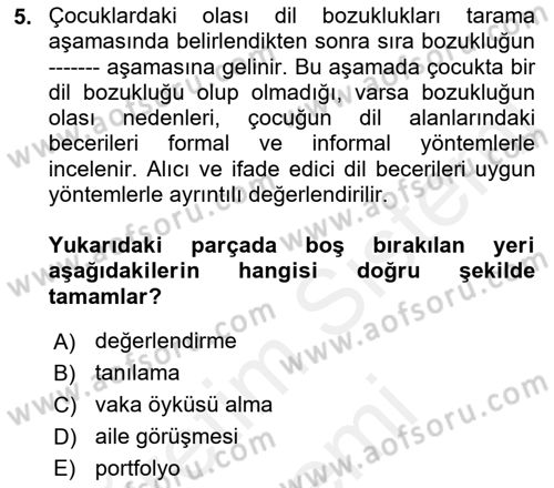 İletişim ve Alternatif İletişim Sistemleri Dersi 2018 - 2019 Yılı (Final) Dönem Sonu Sınav Soruları 5. Soru