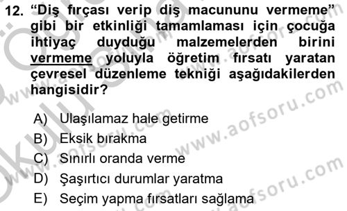 İletişim ve Alternatif İletişim Sistemleri Dersi 2018 - 2019 Yılı Yaz Okulu Sınav Soruları 12. Soru