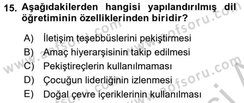 İletişim ve Alternatif İletişim Sistemleri Dersi 2018 - 2019 Yılı Yaz Okulu Sınav Soruları 15. Soru