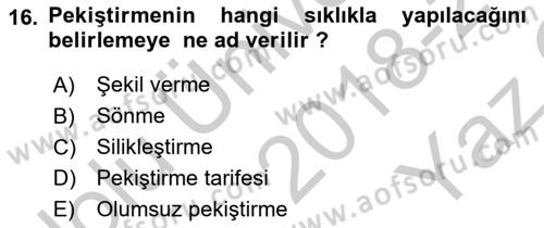 İletişim ve Alternatif İletişim Sistemleri Dersi 2018 - 2019 Yılı Yaz Okulu Sınav Soruları 16. Soru